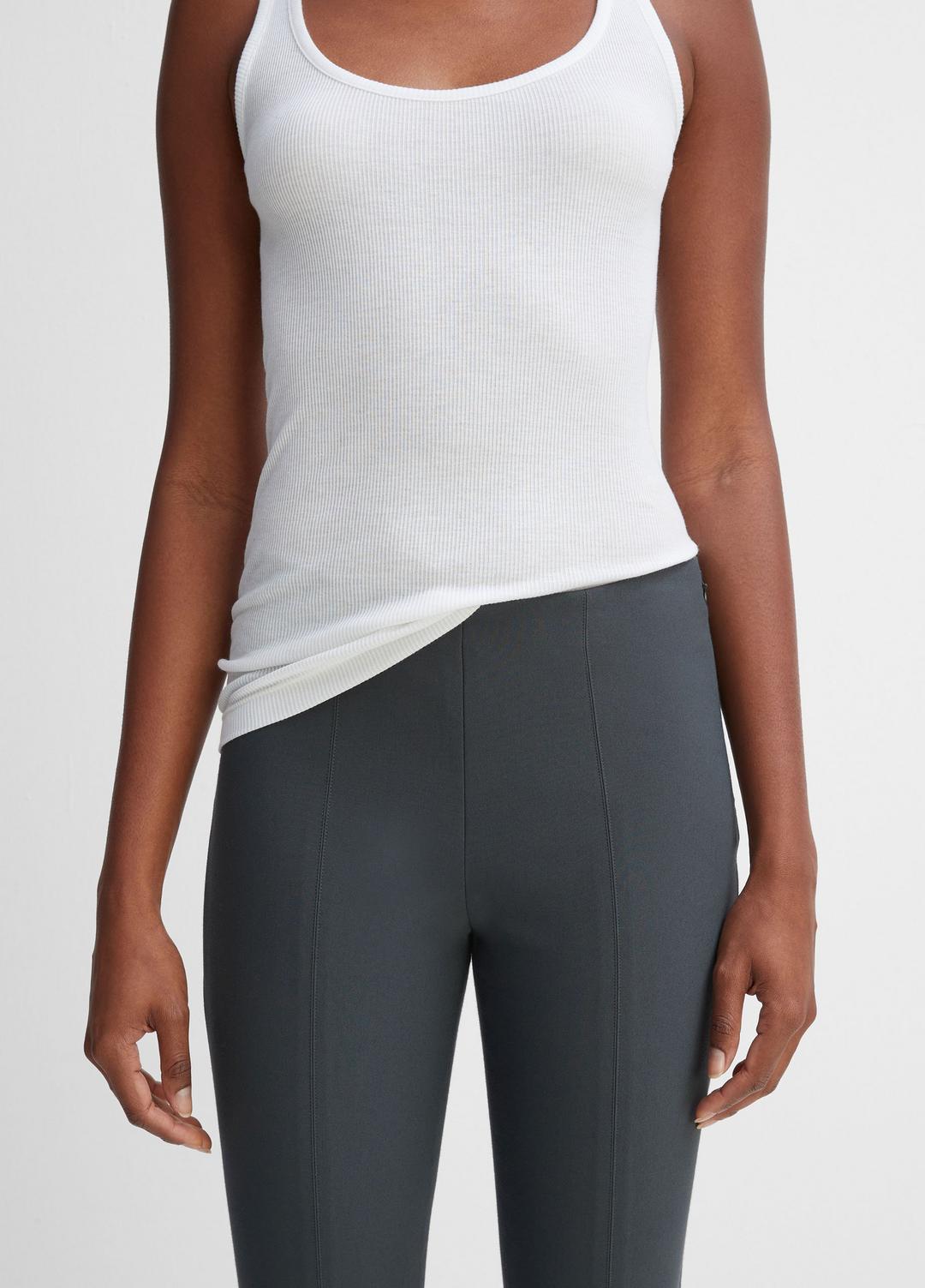 VINCE | Women's Stitch Front Seam Ponte Legging - DARK GREY