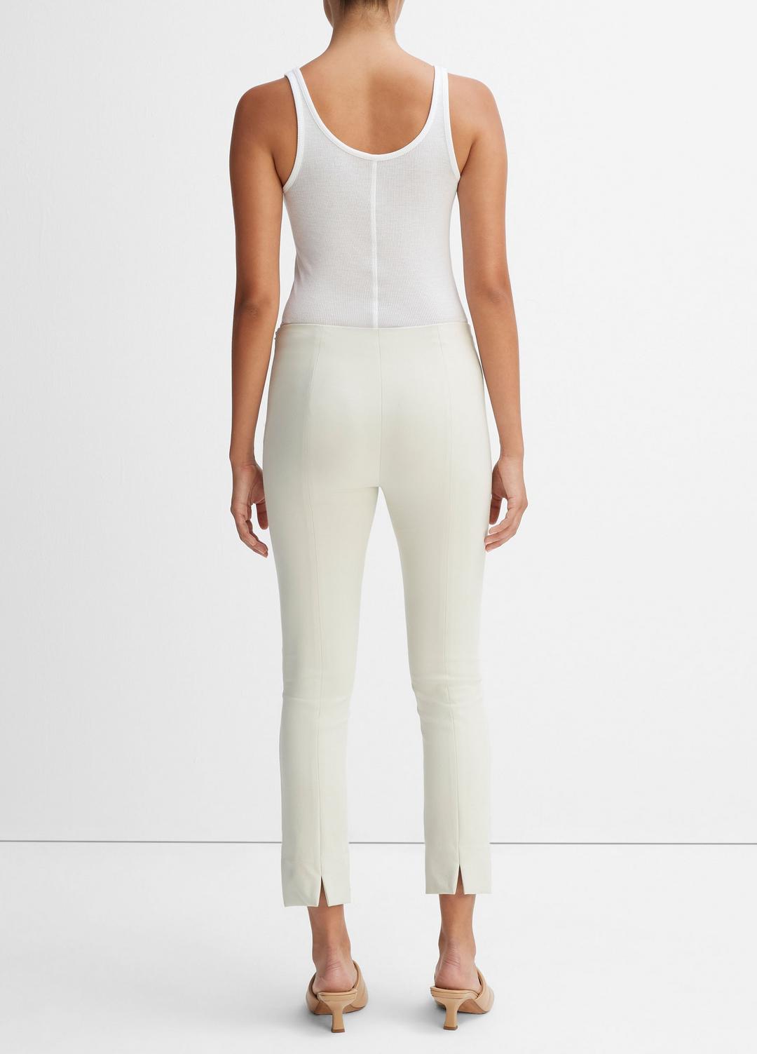 VINCE | Women's Stitch Front Seam Ponte Legging - GESSO