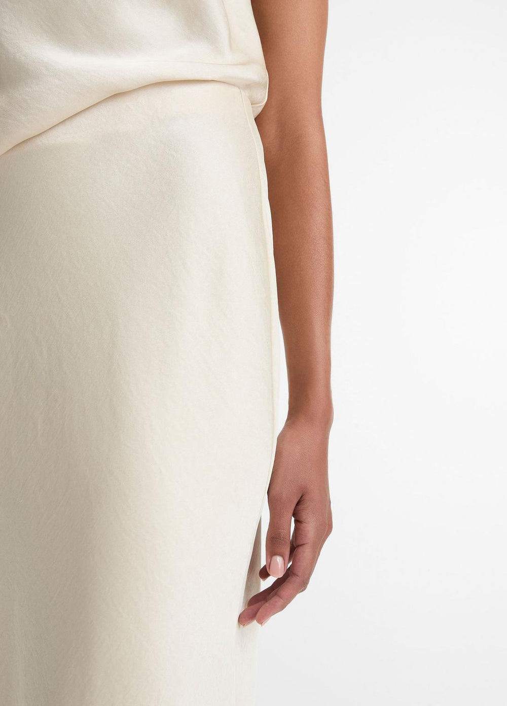 VINCE | Satin Bias Column Skirt in Skirts - BONA
