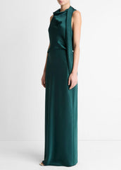 VINCE | Satin Bias Column Skirt in Skirts - JUNIPER