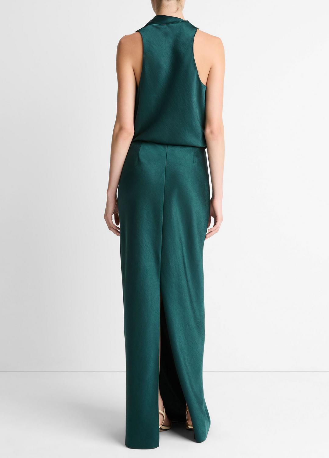 VINCE | Satin Bias Column Skirt in Skirts - JUNIPER