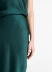 VINCE | Satin Bias Column Skirt in Skirts - JUNIPER