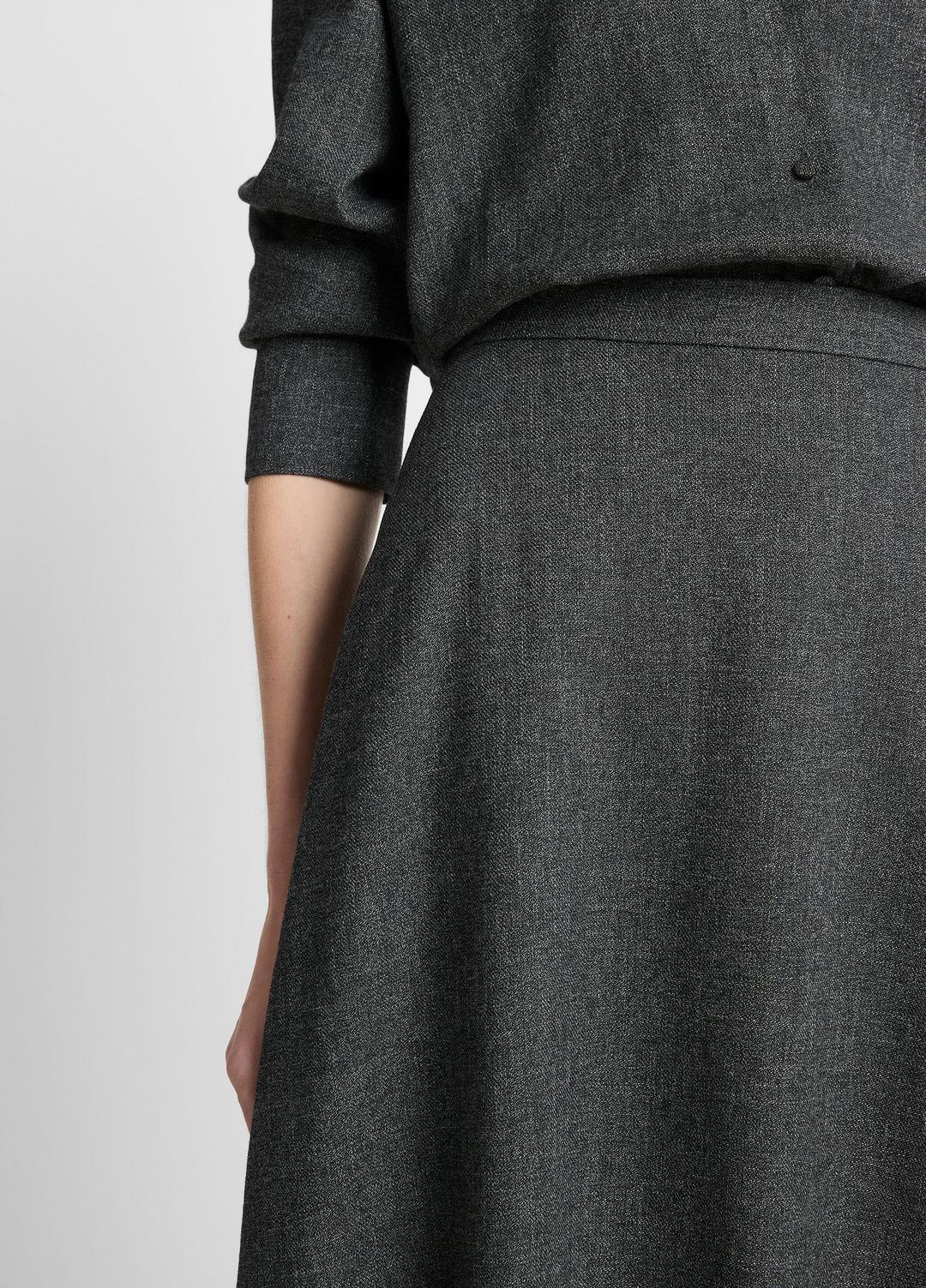 VINCE | Italian Jaspe Full Skirt in Skirts - MEDIUM HEATHER GREY