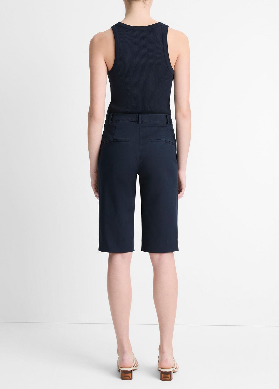 VINCE | Italian Stretch-Cotton Chino Short in Shorts - COASTAL BLUE