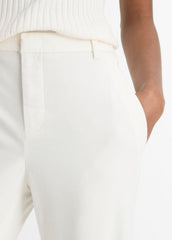 VINCE | Italian Stretch-Cotton Chino Short in Shorts - OFF WHITE