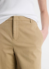 VINCE | Italian Stretch-Cotton Chino Short in Shorts - DESERT