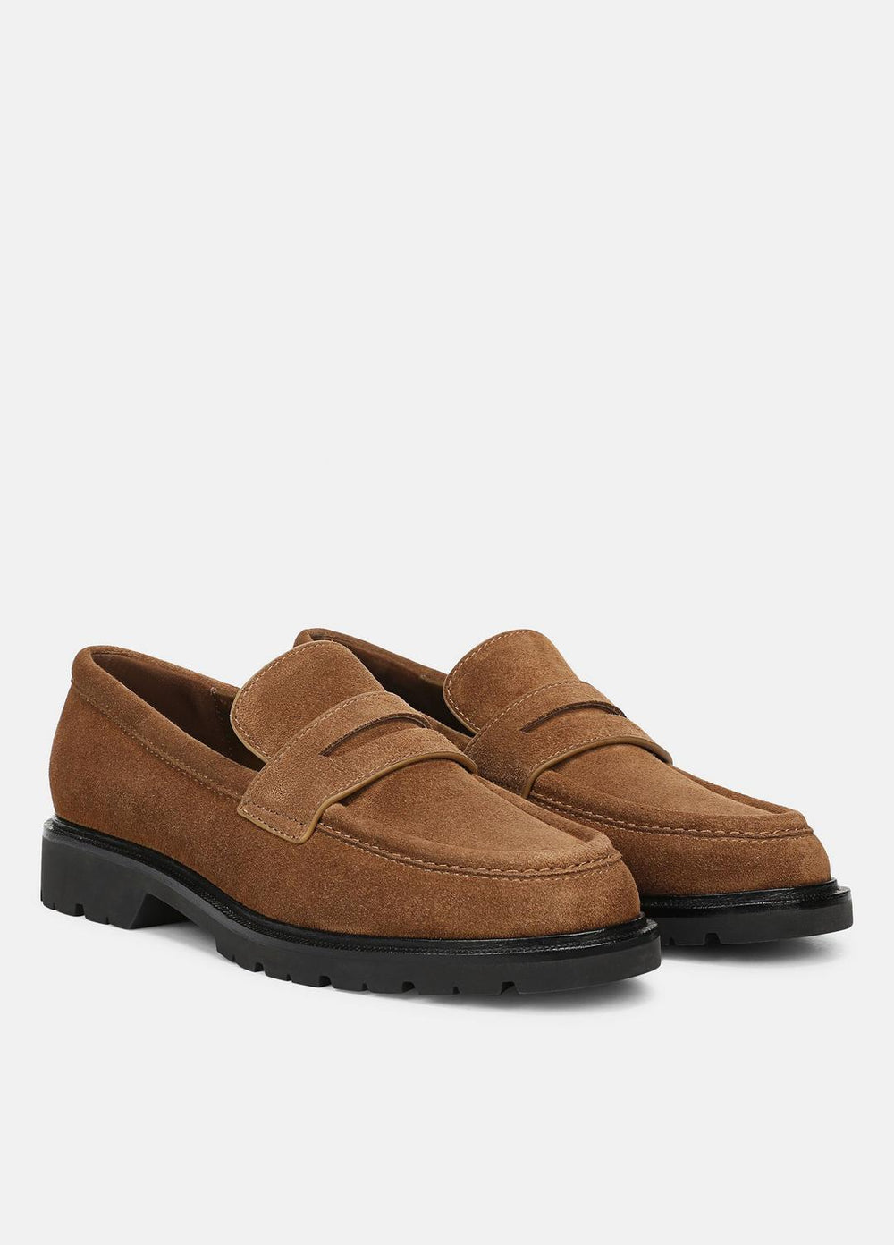 VINCE | Siena Suede Lug-Sole Loafer in Loafers & Flats - ELM WOOD