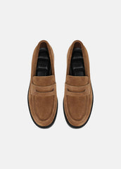 VINCE | Siena Suede Lug-Sole Loafer in Loafers & Flats - ELM WOOD