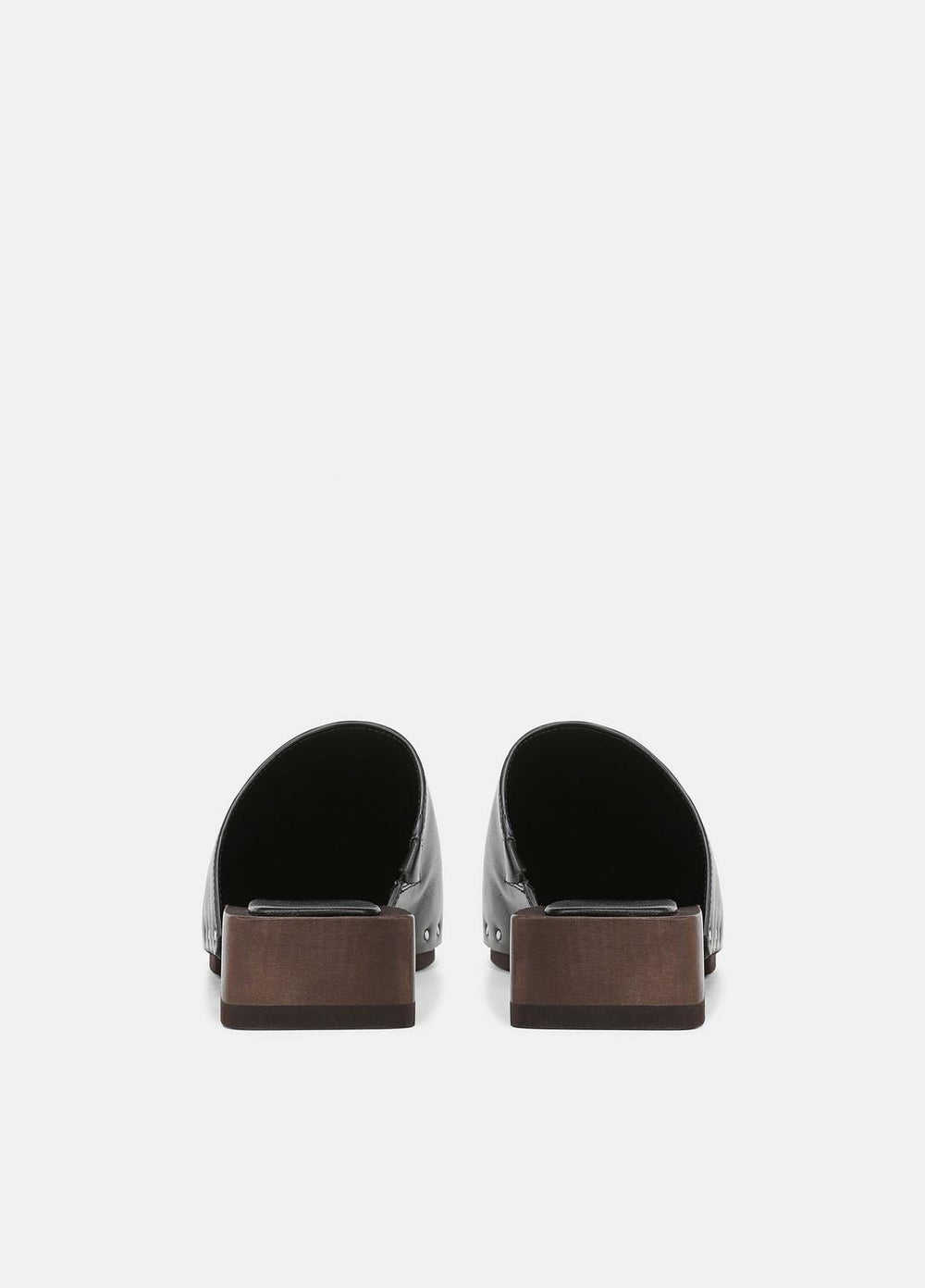VINCE | Margarita Leather Clog in Loafers & Flats - BLACK