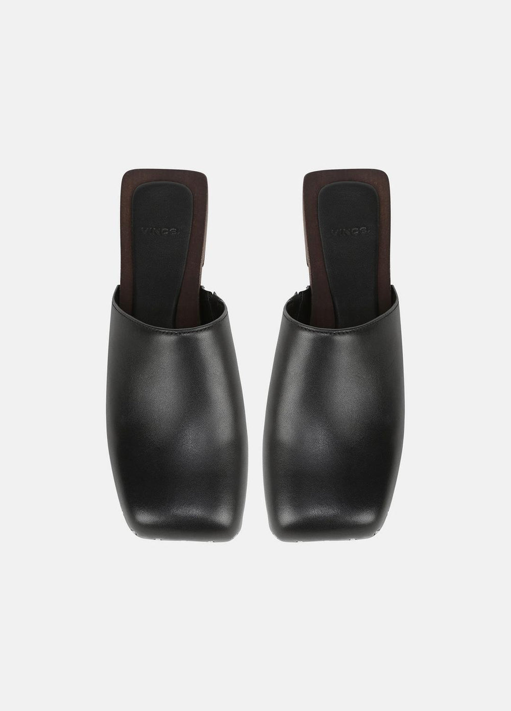 VINCE | Margarita Leather Clog in Loafers & Flats - BLACK