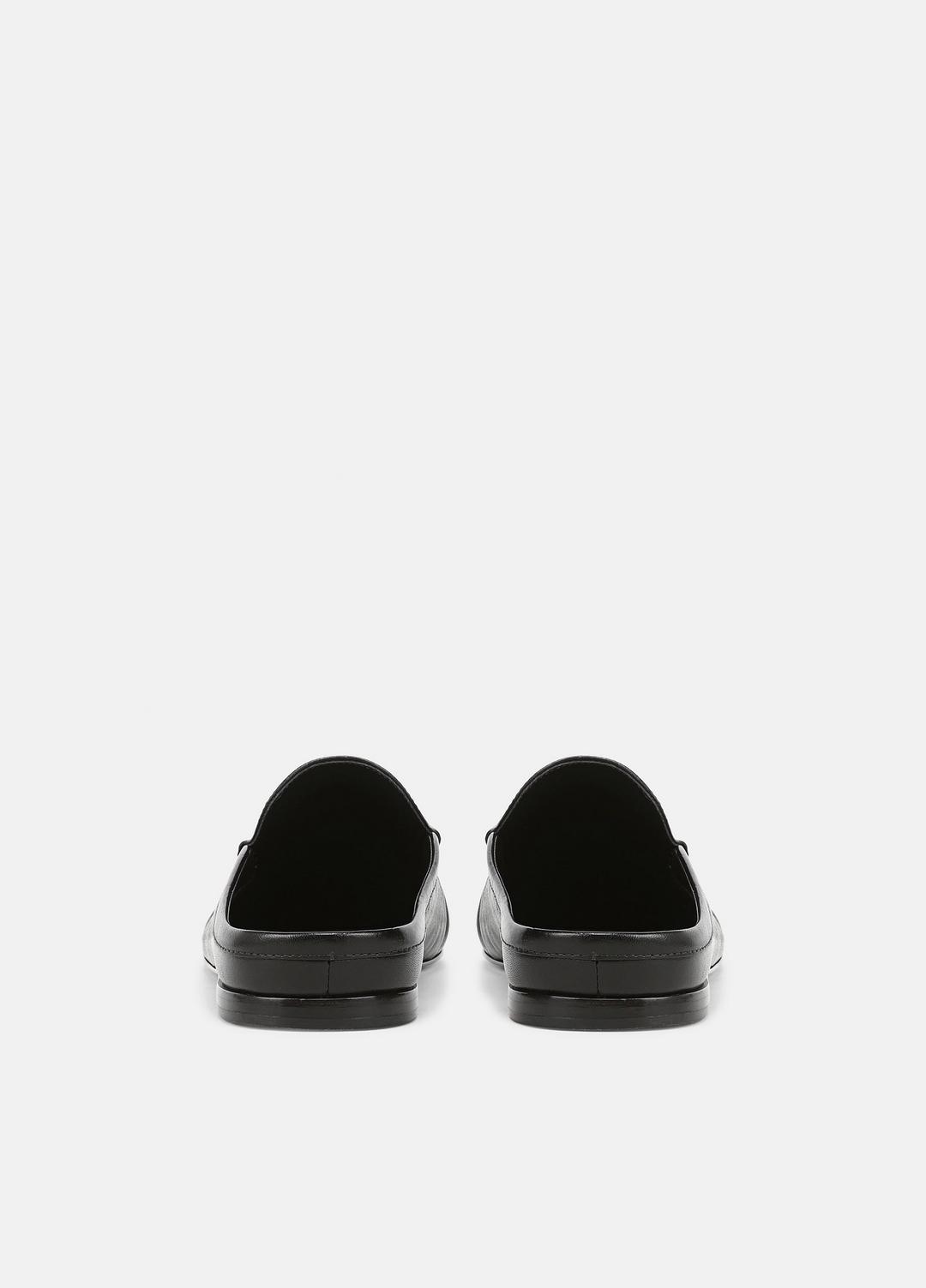 VINCE | Tevin Leather Mule in Loafers & Flats - BLACK