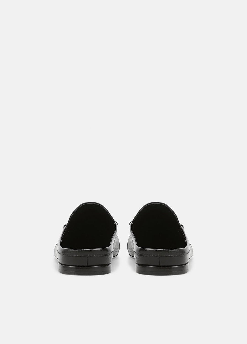 VINCE | Tevin Leather Mule in Loafers & Flats - BLACK