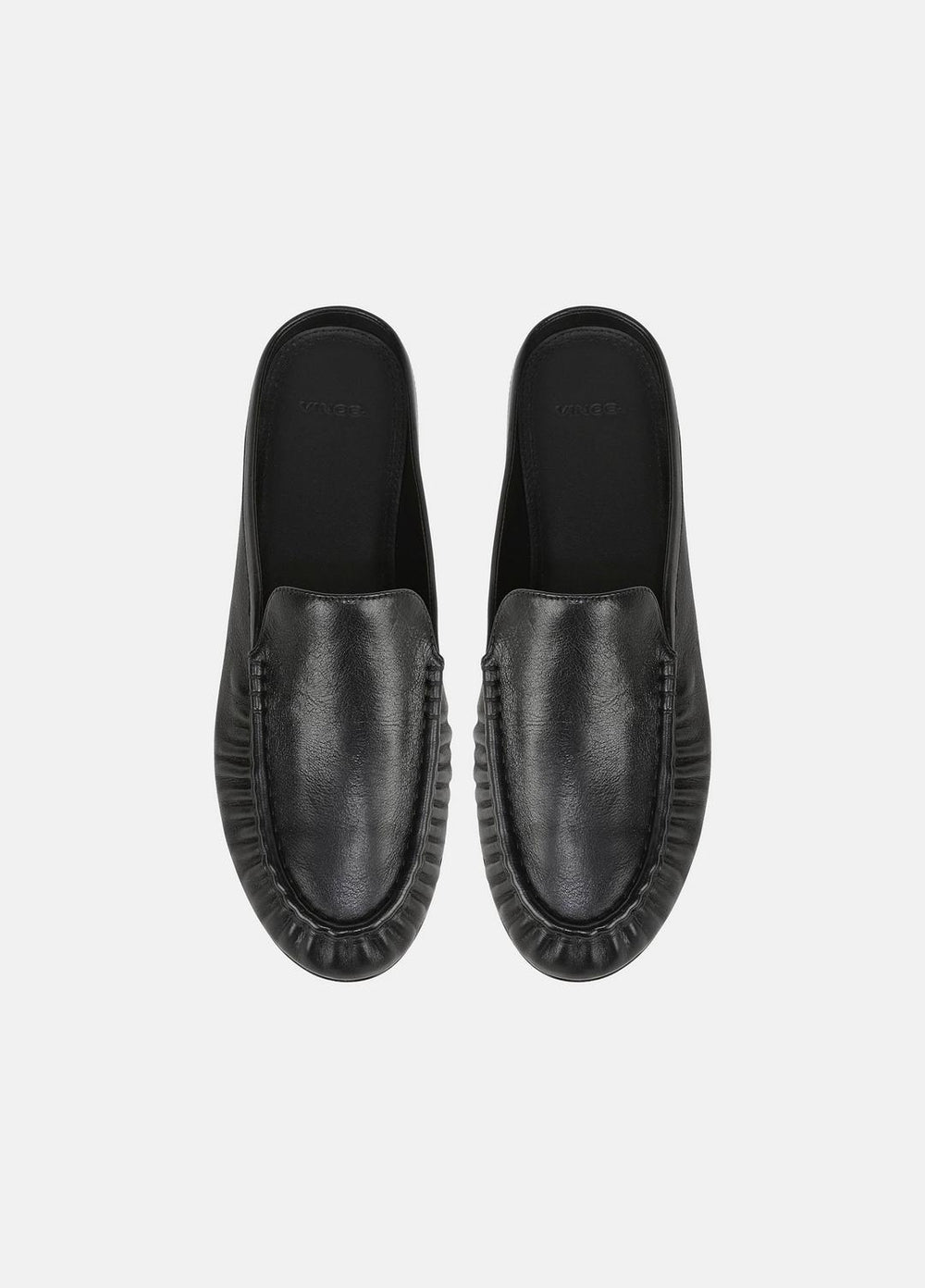 VINCE | Tevin Leather Mule in Loafers & Flats - BLACK