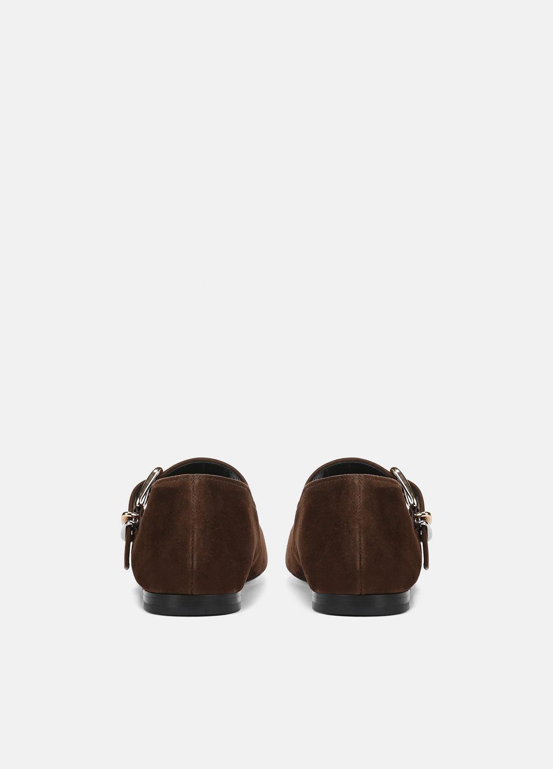 VINCE | Daniela Suede Mary Jane Flat in Loafers & Flats - CLOVE