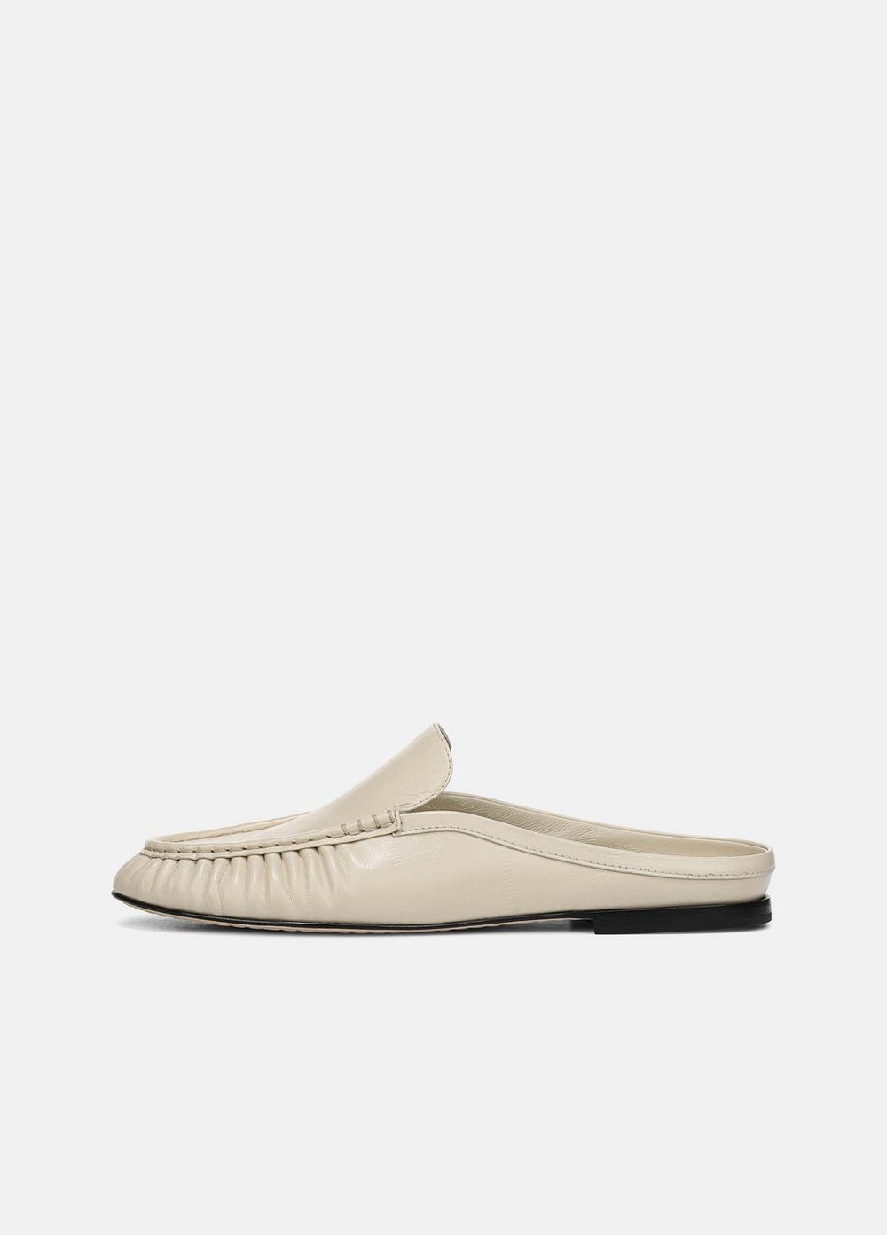 VINCE | Tevin Leather Mule in Loafers & Flats - MOONLIGHT