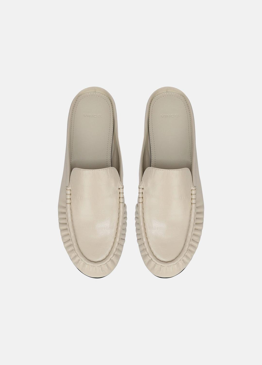VINCE | Tevin Leather Mule in Loafers & Flats - MOONLIGHT