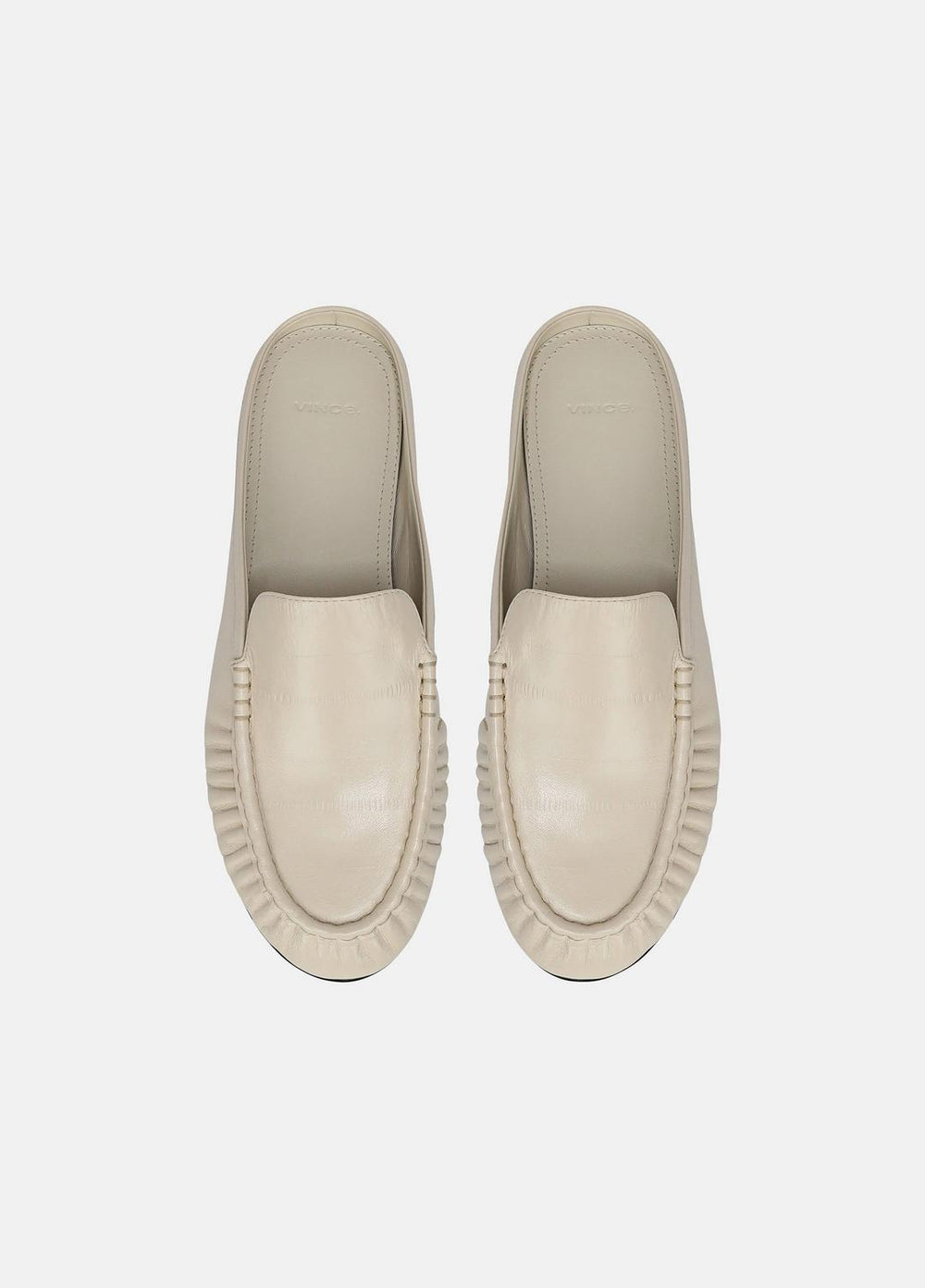 VINCE | Tevin Leather Mule in Loafers & Flats - MOONLIGHT
