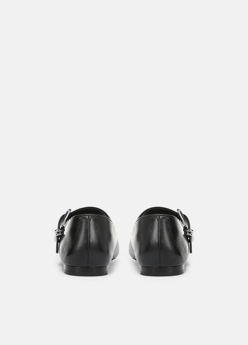 VINCE | Daniela Leather Mary Jane Flat in Loafers & Flats - BLACK