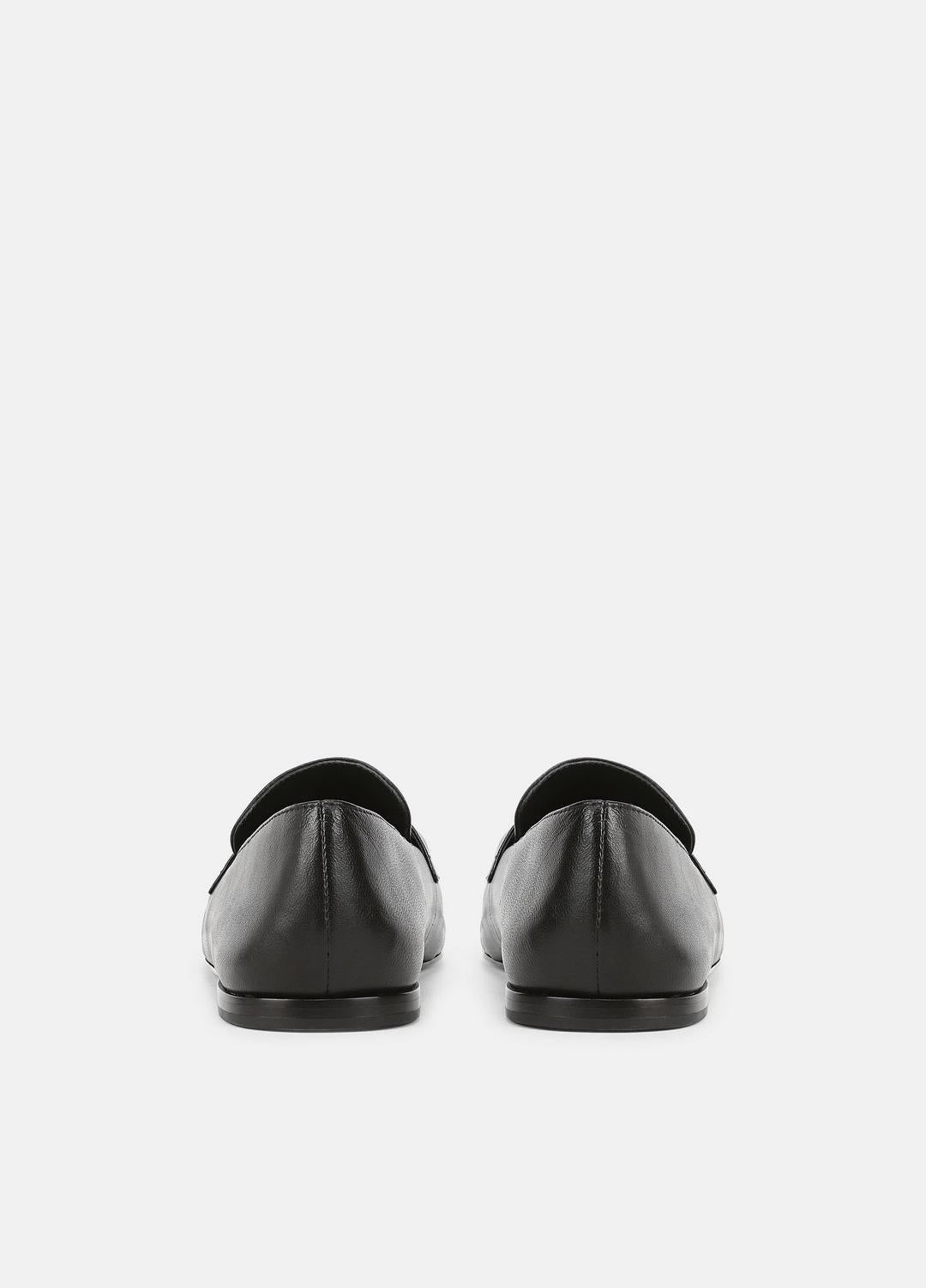 VINCE | Tommi Leather Loafer in Loafers & Flats - BLACK