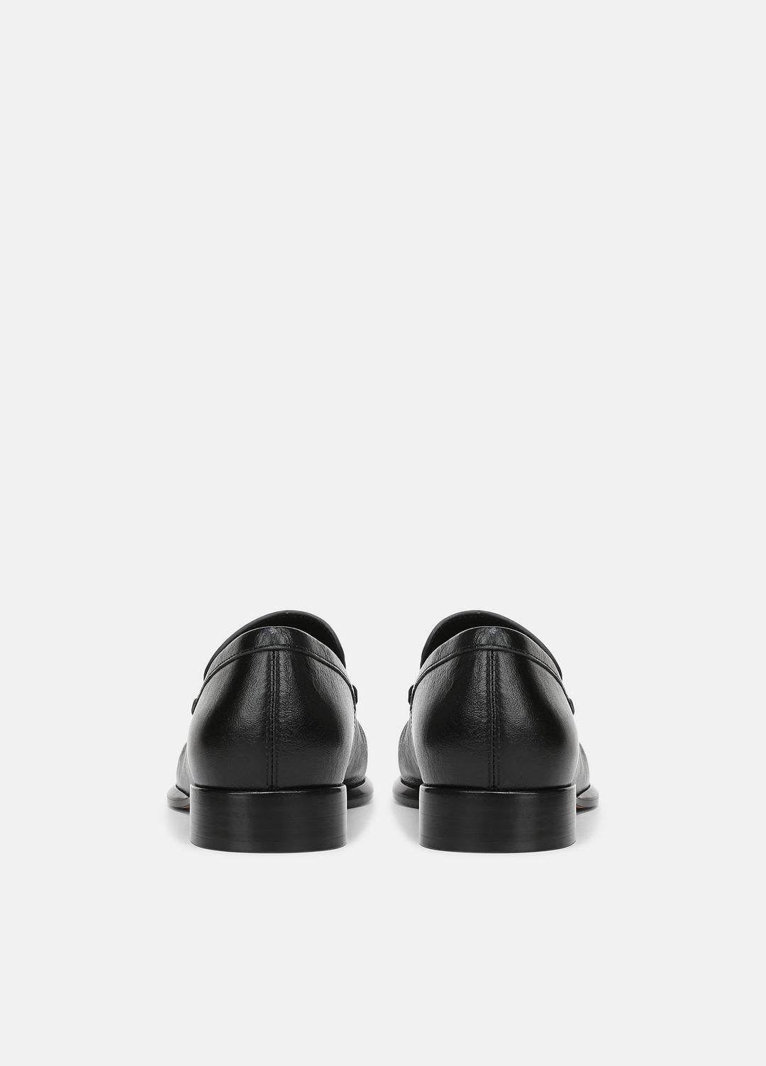 VINCE | Nora Leather Loafer in Loafers & Flats - BLACK