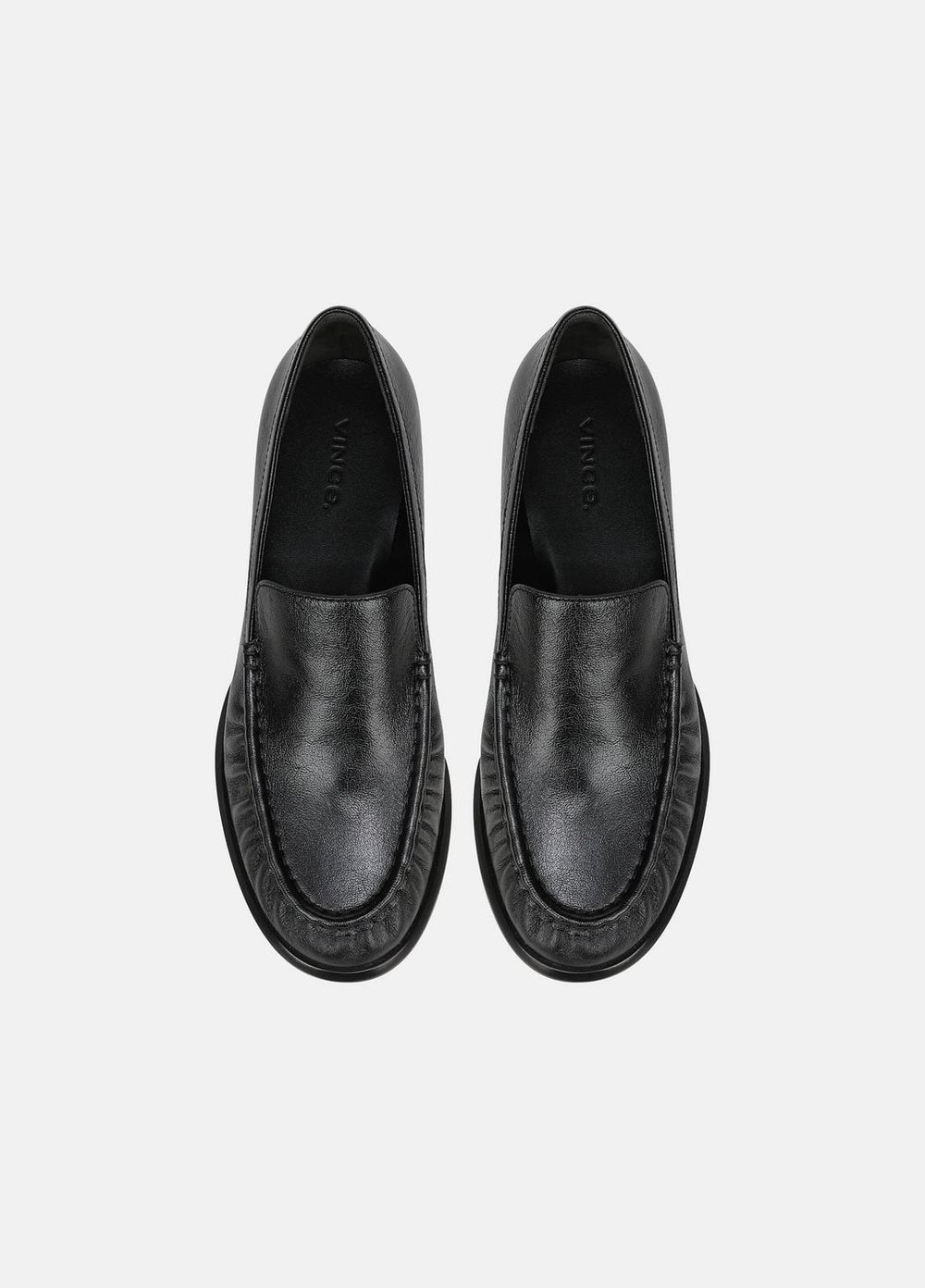 VINCE | Nora Leather Loafer in Loafers & Flats - BLACK