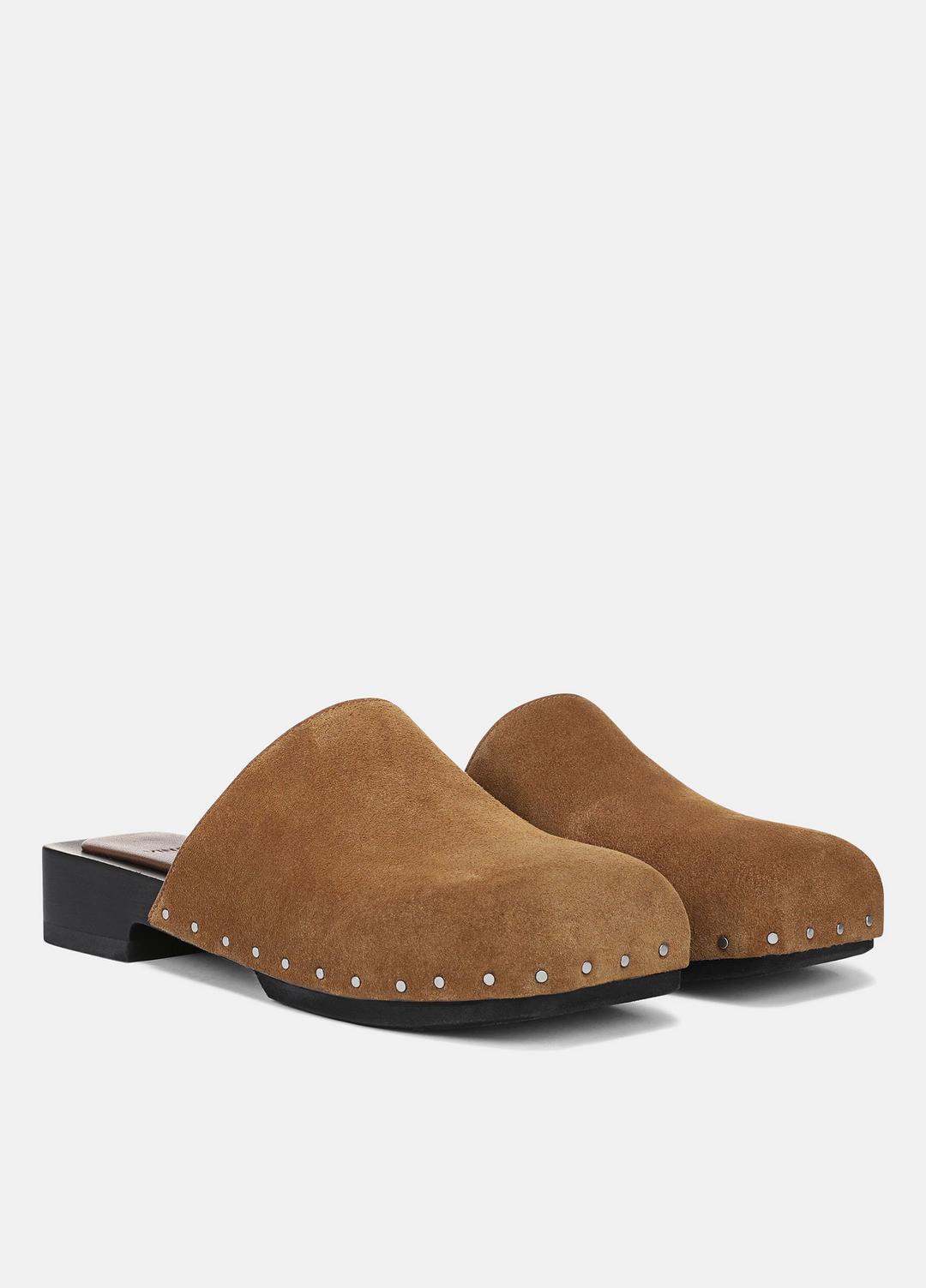 VINCE | Margarita Suede Clog in Loafers & Flats - ELMWOOD