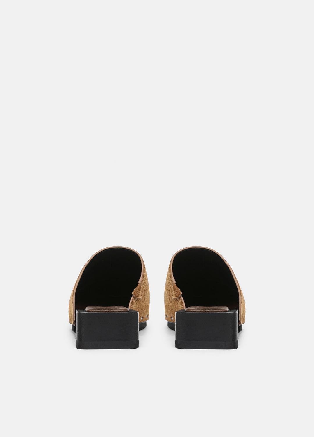 VINCE | Margarita Suede Clog in Loafers & Flats - ELMWOOD