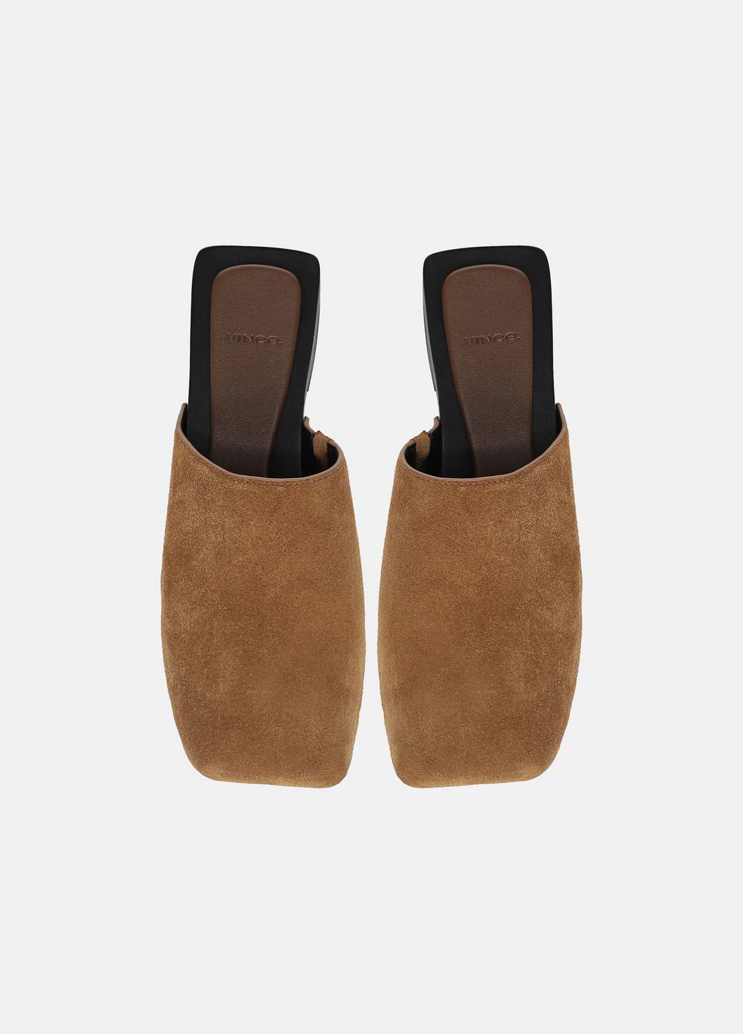 VINCE | Margarita Suede Clog in Loafers & Flats - ELMWOOD