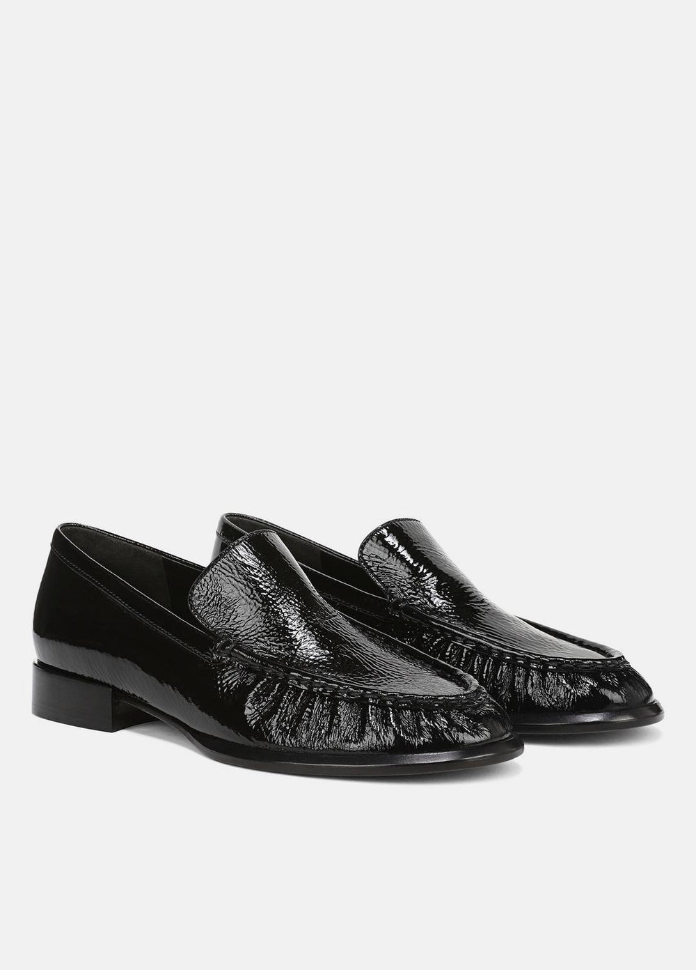 VINCE | Nora Leather Loafer in Loafers & Flats - BLACK