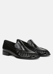 VINCE | Nora Leather Loafer in Loafers & Flats - BLACK