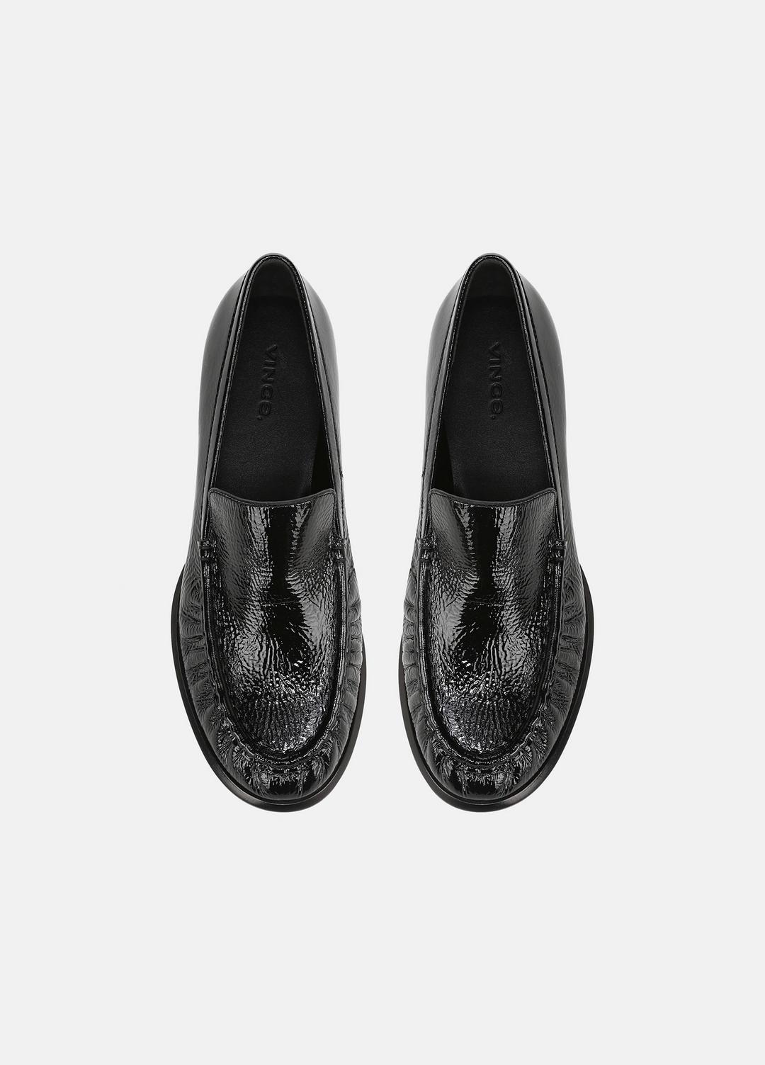 VINCE | Nora Leather Loafer in Loafers & Flats - BLACK