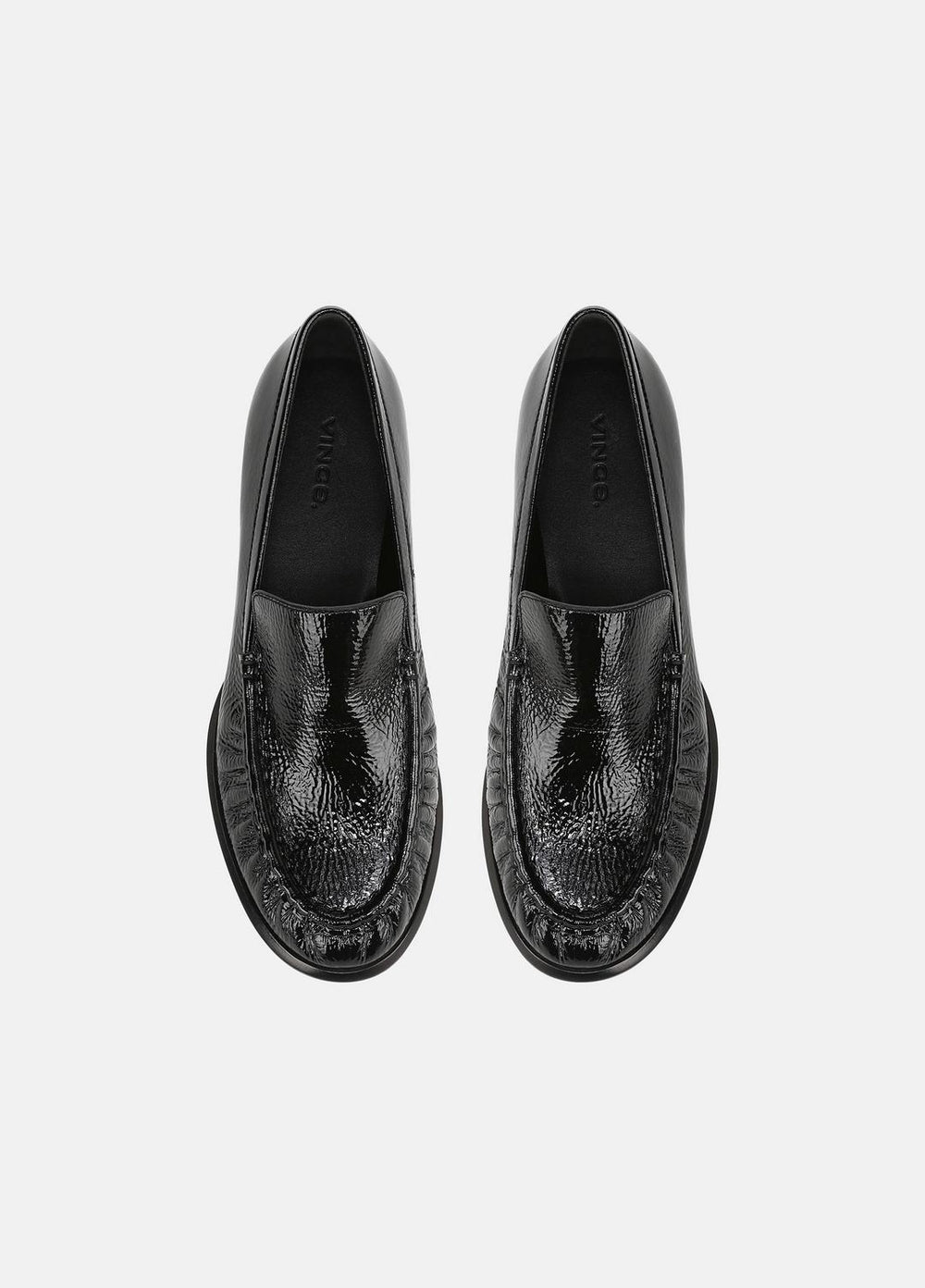 VINCE | Nora Leather Loafer in Loafers & Flats - BLACK