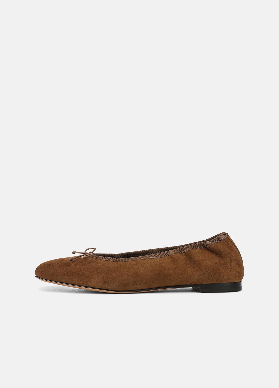 VINCE | Darla Suede Ballet Flat in Loafers & Flats - ELMWOOD