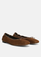 VINCE | Darla Suede Ballet Flat in Loafers & Flats - ELMWOOD