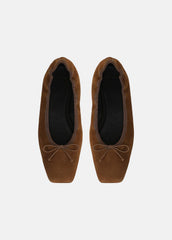 VINCE | Darla Suede Ballet Flat in Loafers & Flats - ELMWOOD
