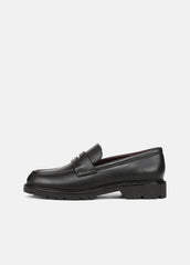 VINCE | Siena Leather Lug-Sole Loafer in Loafers & Flats - BLACK