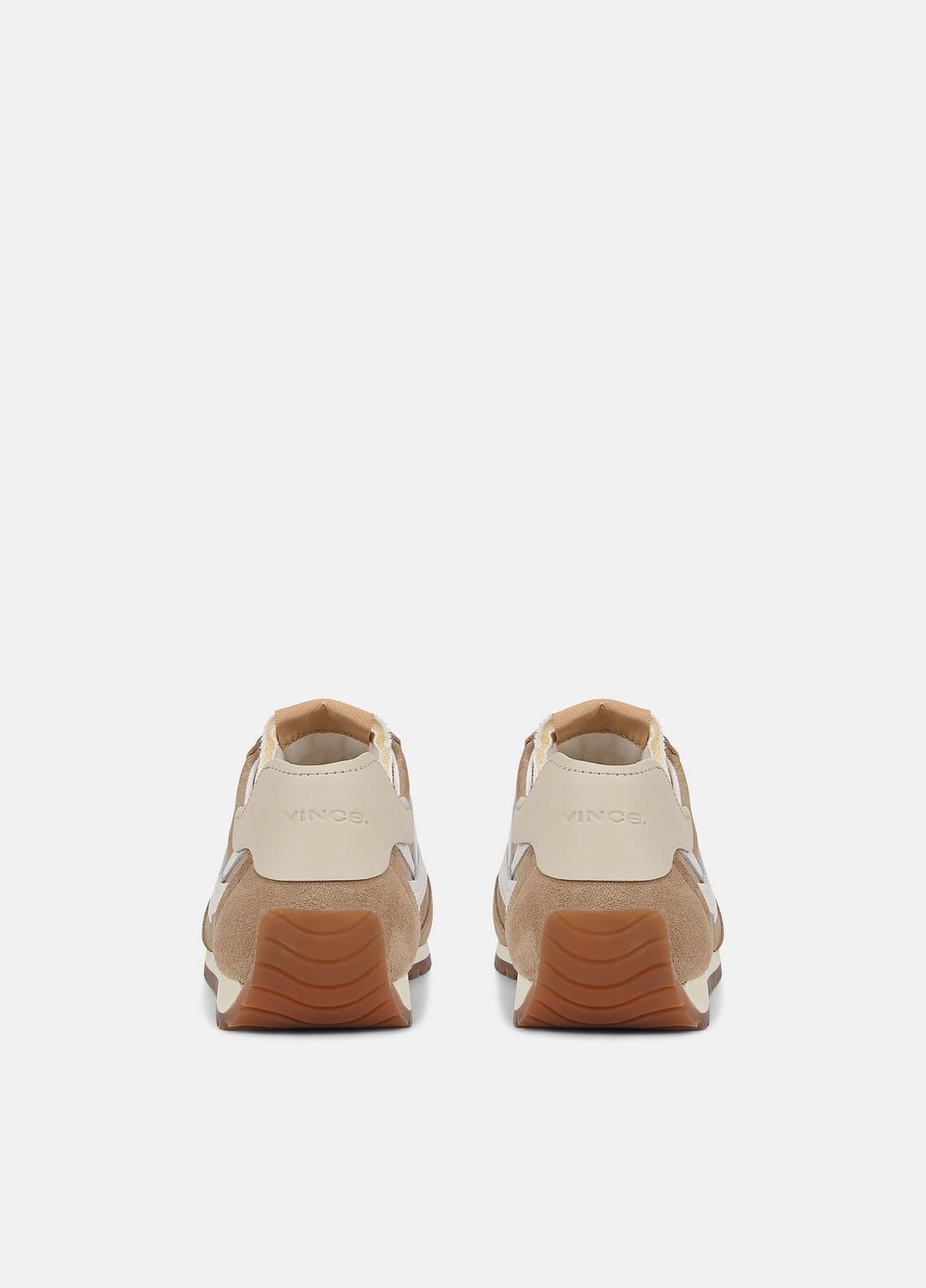 VINCE | Oasis Suede and Leather Runner Sneaker in Sneakers - NEW CAMEL/WHITE FOAM