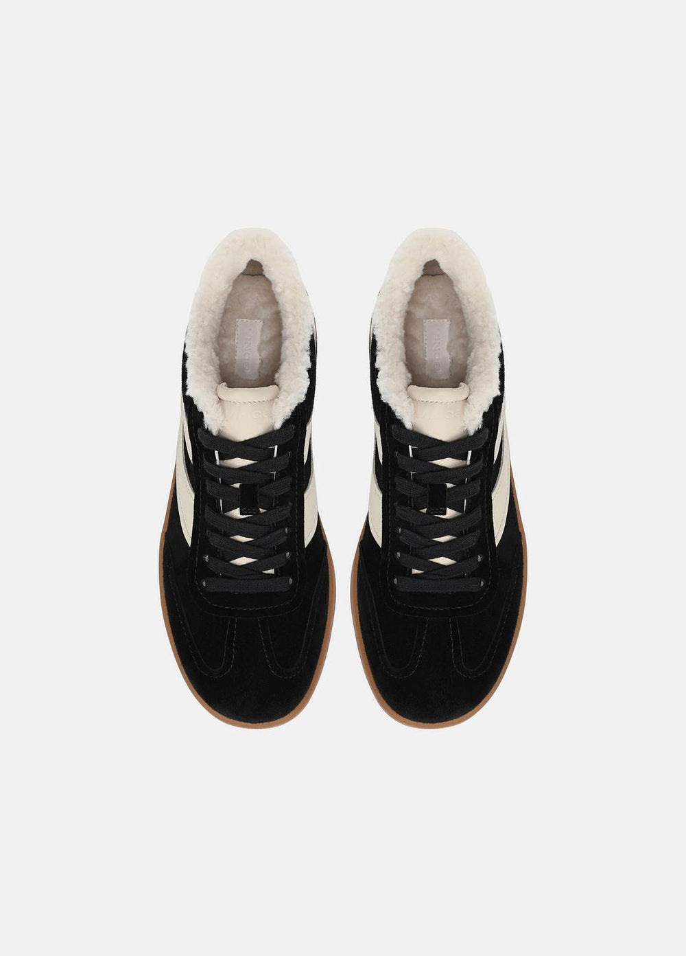 VINCE | Oasis Suede & Shearling Sneaker in Sneakers - BLACK