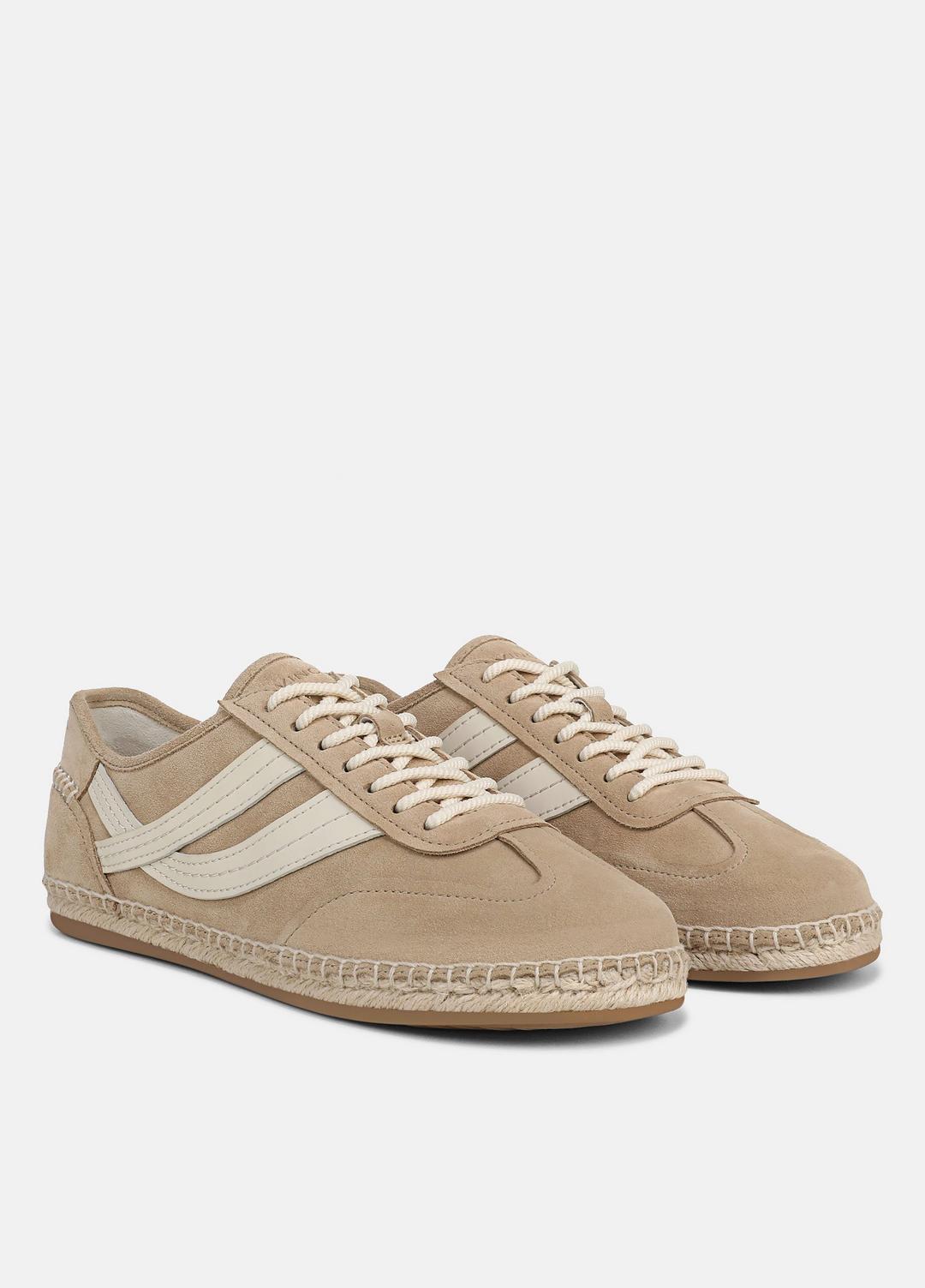 VINCE | Oasis Suede & Leather Espadrille Sneaker in Sneakers - SAND TRAIL