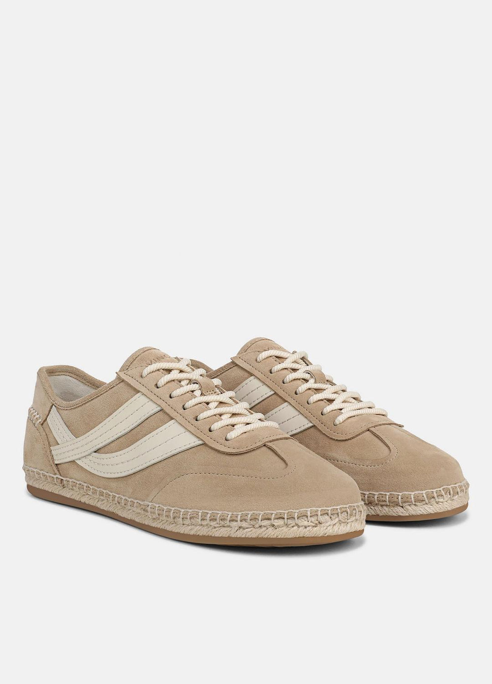 VINCE | Oasis Suede & Leather Espadrille Sneaker in Sneakers - SAND TRAIL