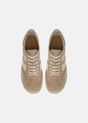 VINCE | Oasis Suede & Leather Espadrille Sneaker in Sneakers - SAND TRAIL