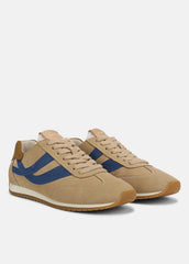 VINCE | Oasis Suede & Leather Runner Sneaker in Sneakers - MOONLIGHT/BILLIARD GREEN