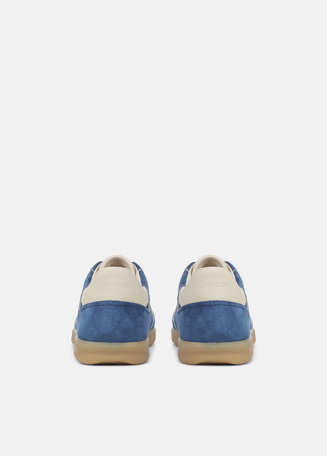 VINCE | Oasis Contrast-Edge Suede Sneaker in Sneakers - INDIGO/FLAX