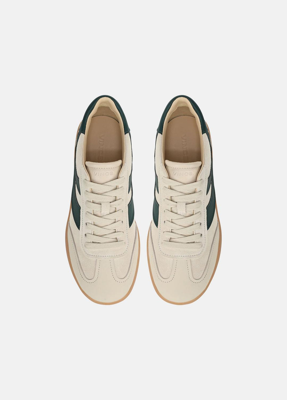 VINCE | Oasis Suede & Leather Runner Sneaker in Sneakers - MACADEMIA/INDIGO