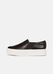 VINCE | Warren Leather Sneaker in Sneakers - GANACHE