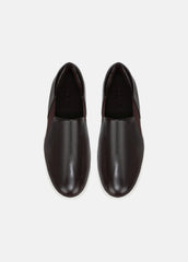 VINCE | Warren Leather Sneaker in Sneakers - GANACHE