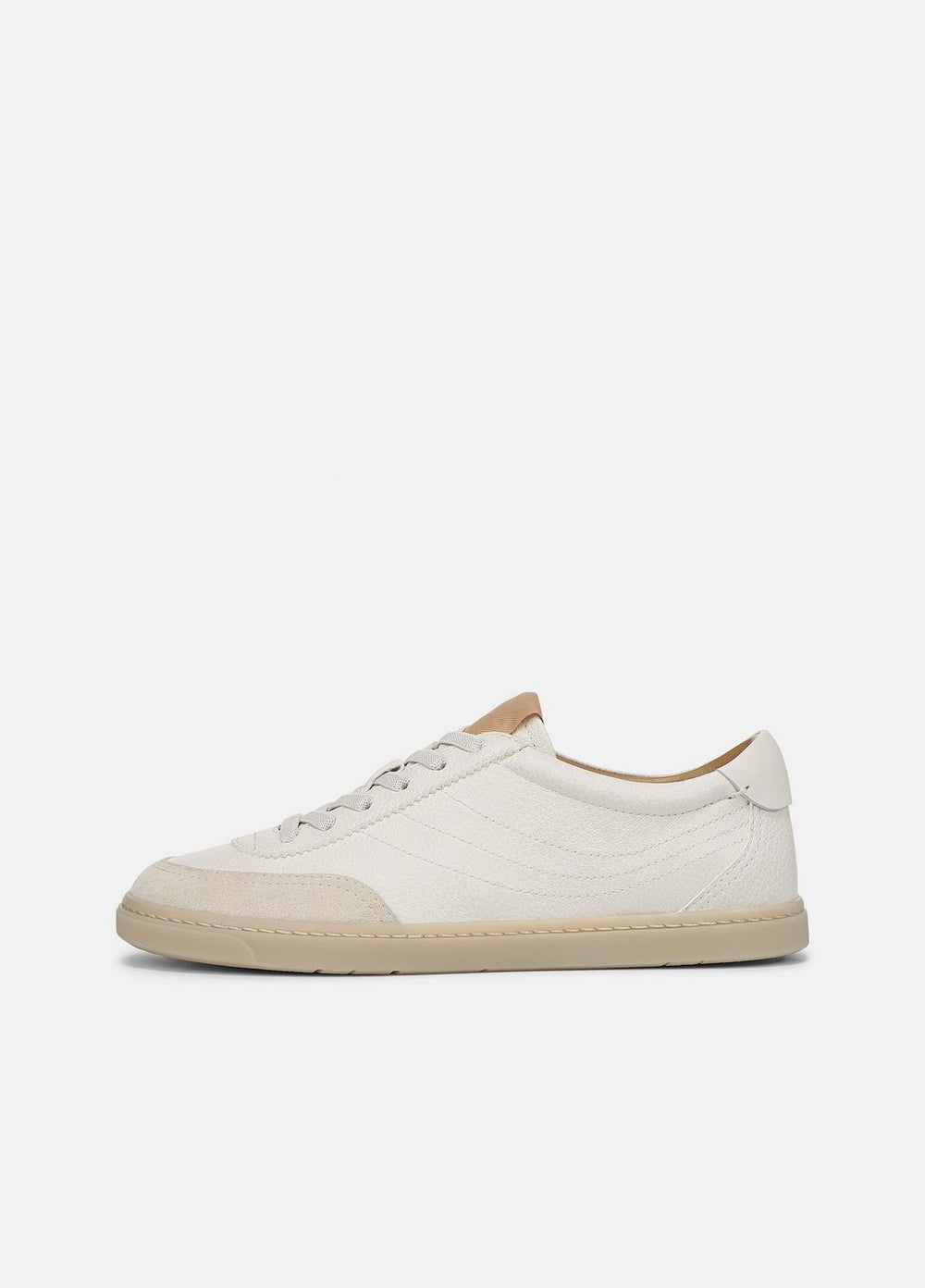 VINCE | Palm Leather & Suede Sneaker in Sneakers - MILK/MOONLIGHT