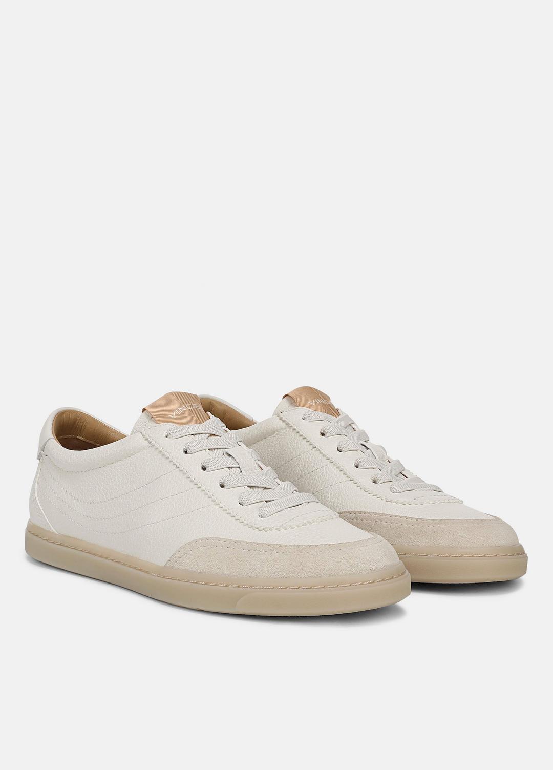VINCE | Palm Leather & Suede Sneaker in Sneakers - MILK/MOONLIGHT