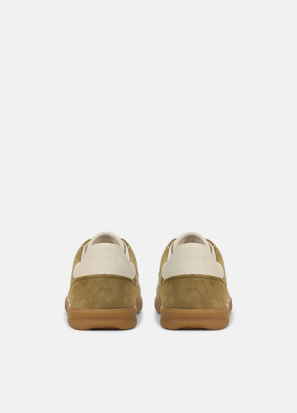 VINCE | Oasis Contrast-Edge Suede Sneaker in Sneakers - OLIVEWOOD/FLAX
