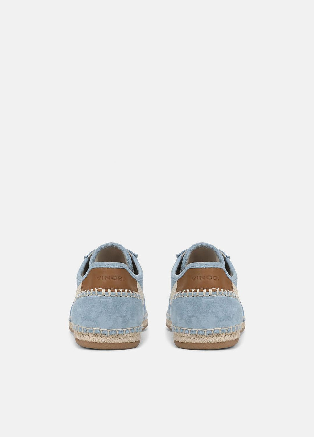VINCE | Oasis Suede & Leather Espadrille Sneaker in Sneakers - GLACIAL BLUE/FLAX